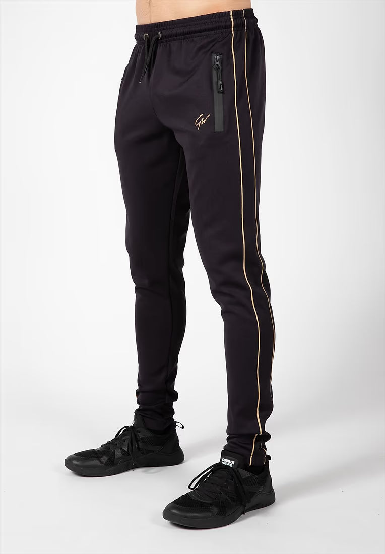 Gorilla Wear Wenden Track Pants, Black/Gold