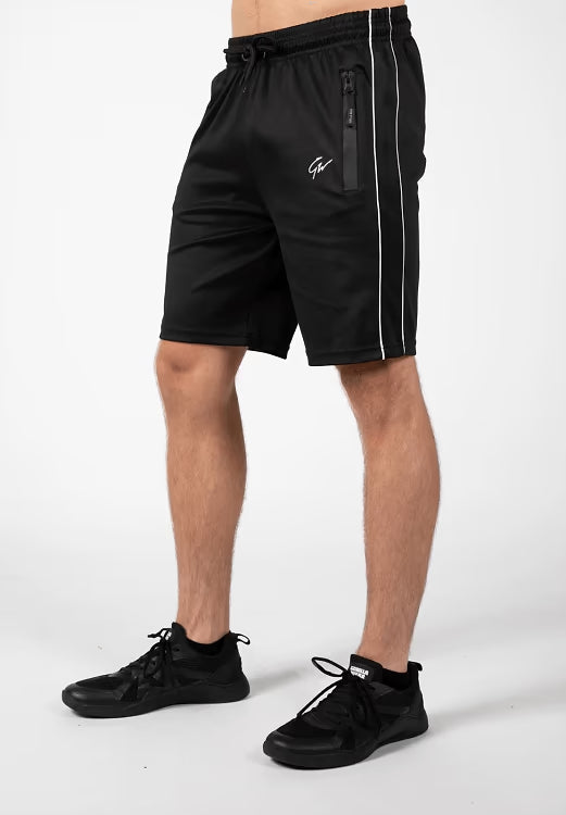 Gorilla Wear Wenden Track Shorts, Black/White