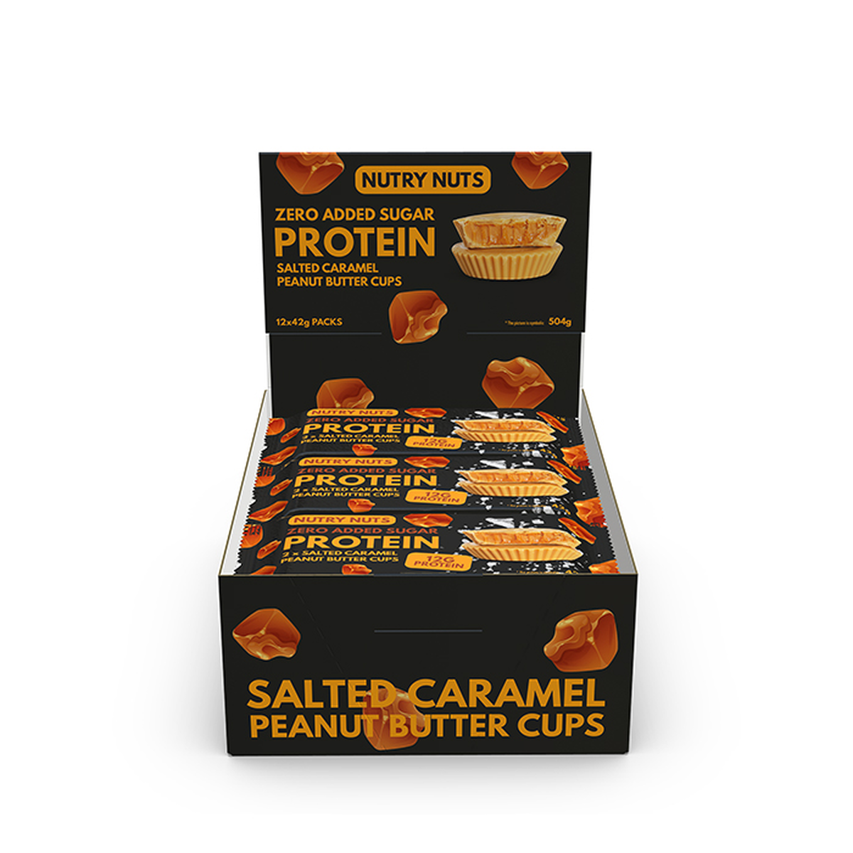 Nutry Nuts Protein Butter Cups Salted Caramel proteinsnacks