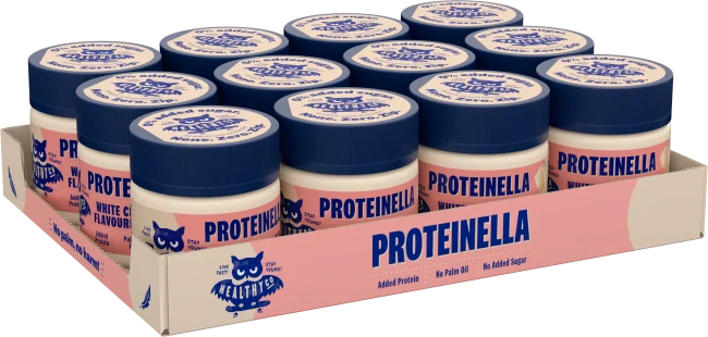 Healthyco Proteinella 200g x 12stk, White Chocolate