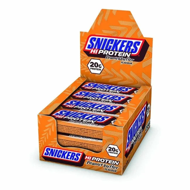 Snickers HiProtein Bar, 57g x 12 stk, Peanut Butter
