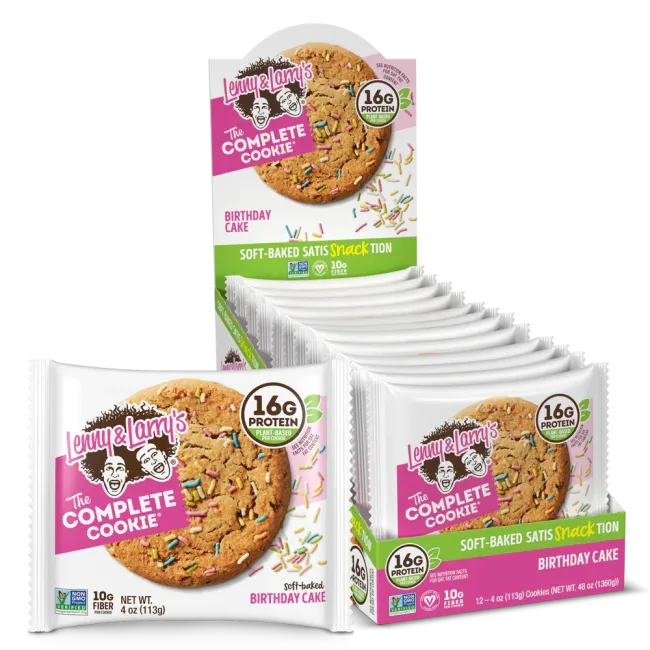 Lenny & Larry Protein Cookie, 12x113g, Birthday Cake