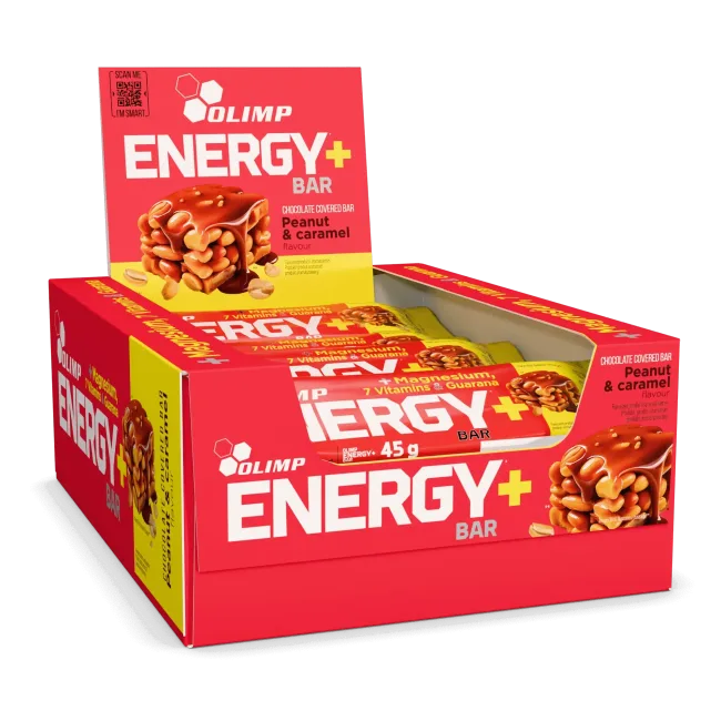 Olimp Energy+ Bar, 20x45g, Peanut & Caramel