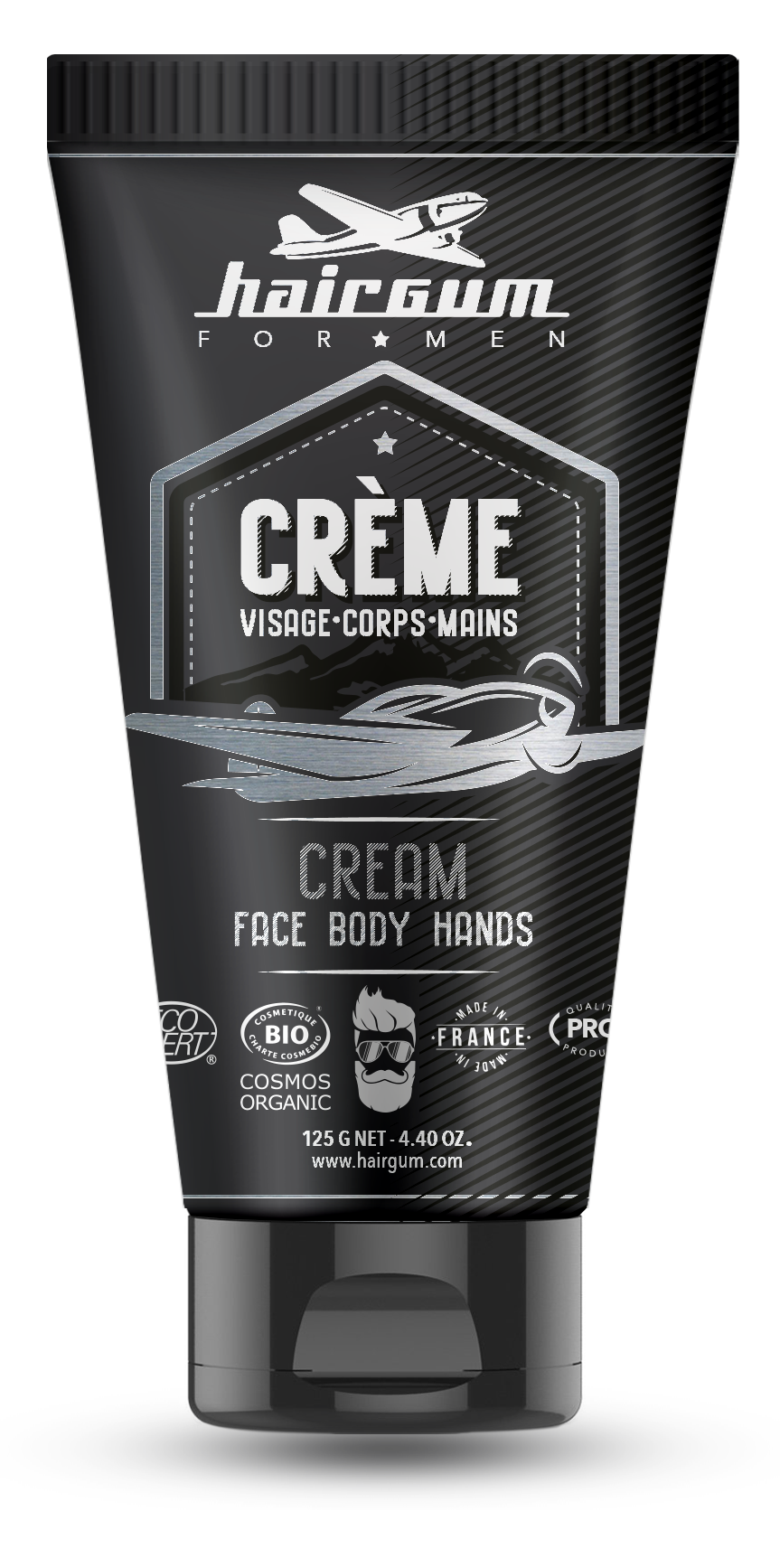 Hairgum for Men Face, Body & Hand Cream fuktighetskrem 125 g