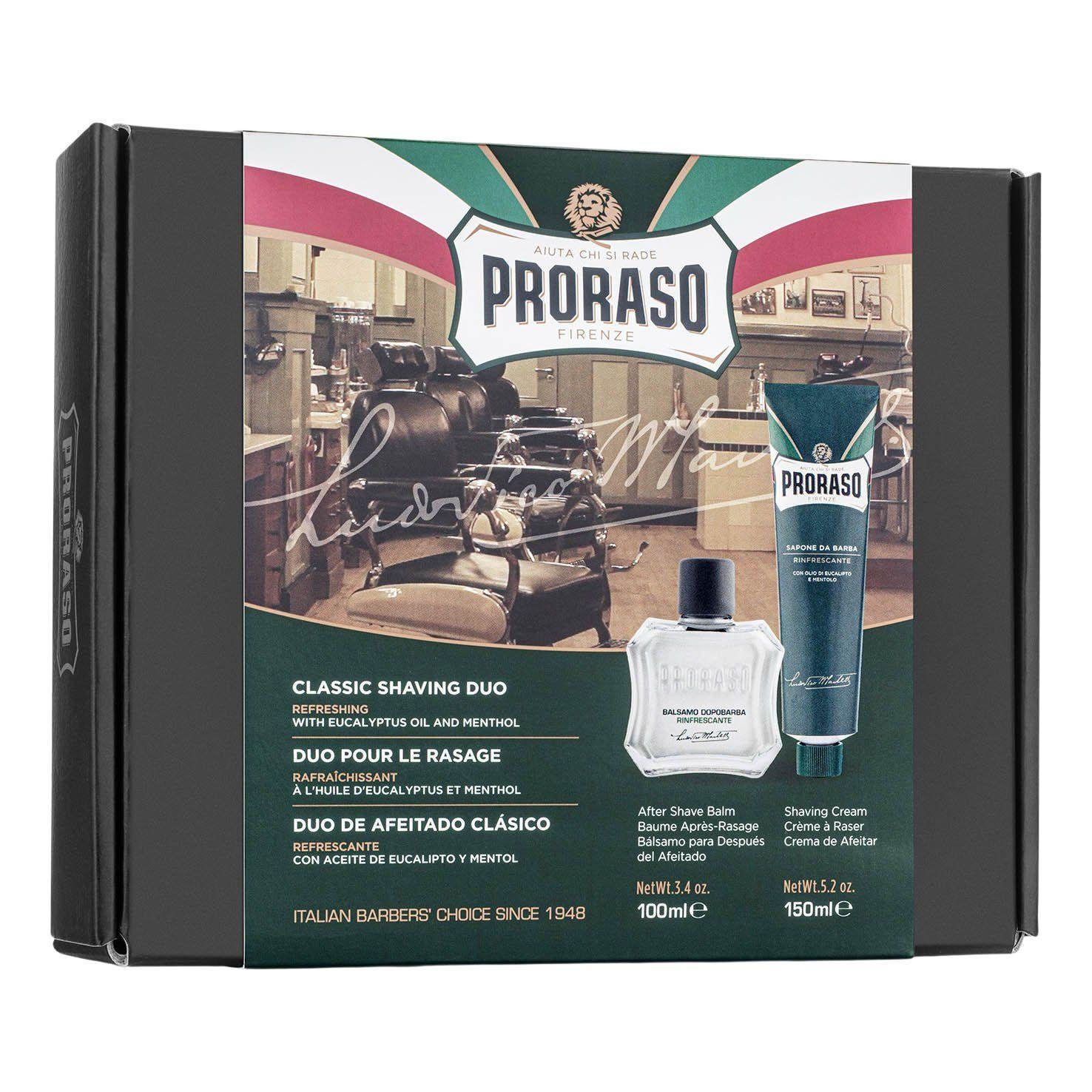Proraso Duo Pack barberkrem og aftershave balm | Barbersett | Proraso | JK SHOP | JK Barber og herre frisør | Lavepriser | Best