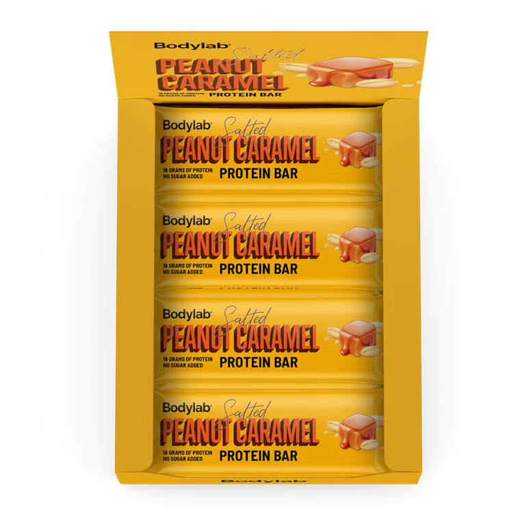 Bodylab Proteinbar, 12x55g, Salted Peanut Caramel