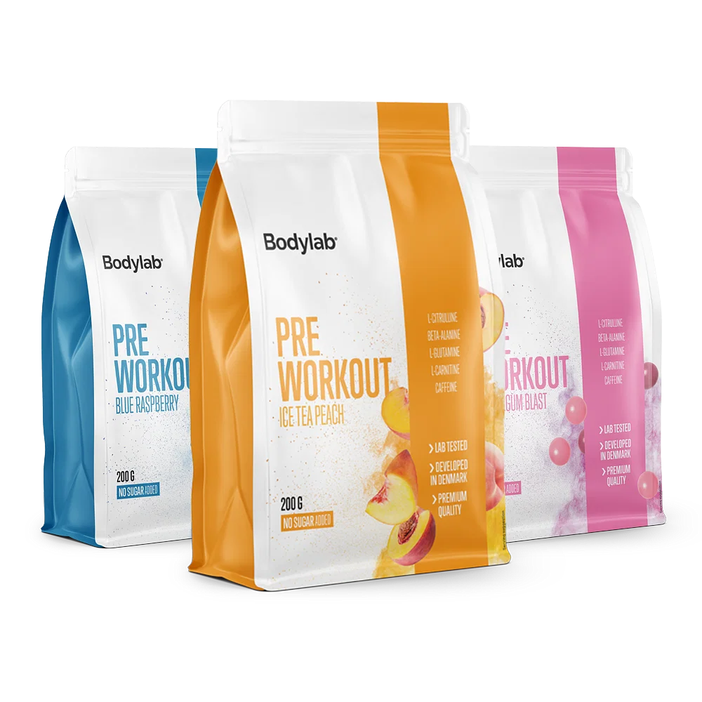 Bodylab PWO, 200g ,Bubblegum Blast