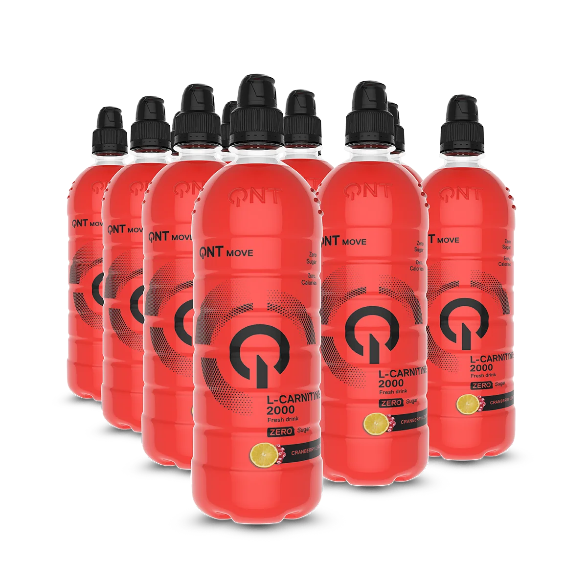 QNT L-Carnitine 2000 mg Drink 12 x 700 ml Cranberry Lemon L-karnitin drikk