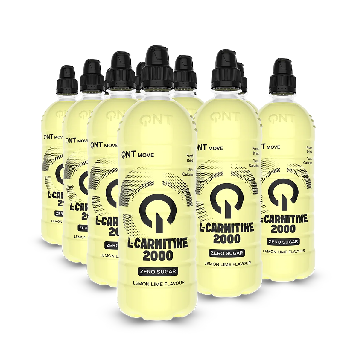 QNT L-Carnitine 2000 mg Drink 12 x 700 ml Lemon Lime L-karnitin drikk