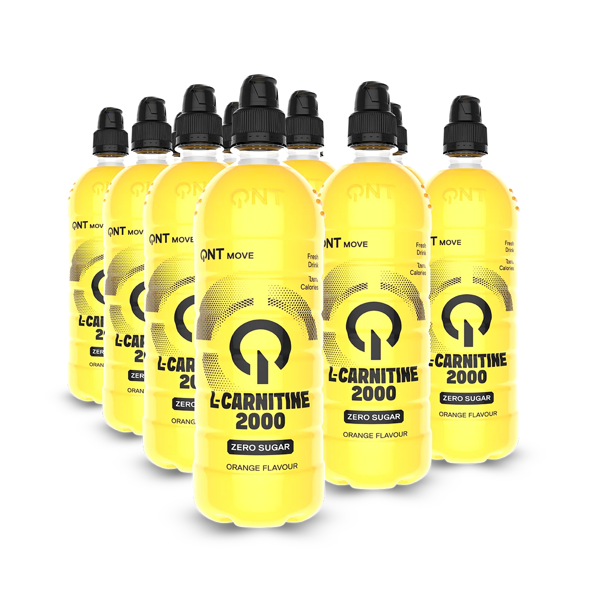 QNT L-Carnitine 2000 mg Drink 12 x 700 ml Orange L-karnitin drikk