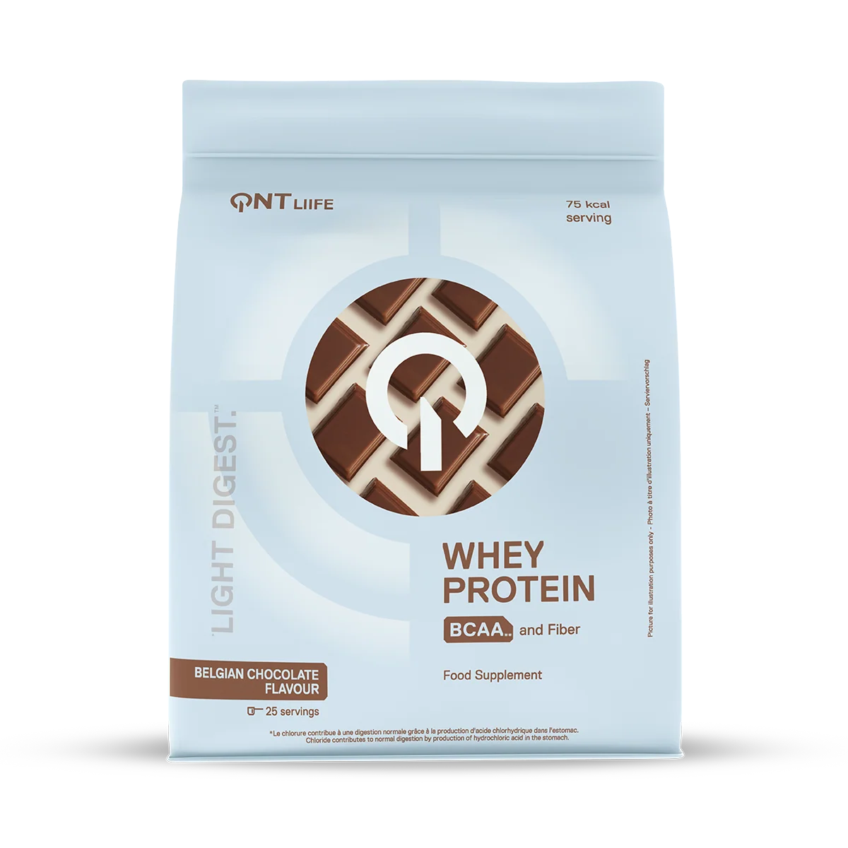 QNT Whey Protein Light Digest 500 g proteinpulver sjokolade