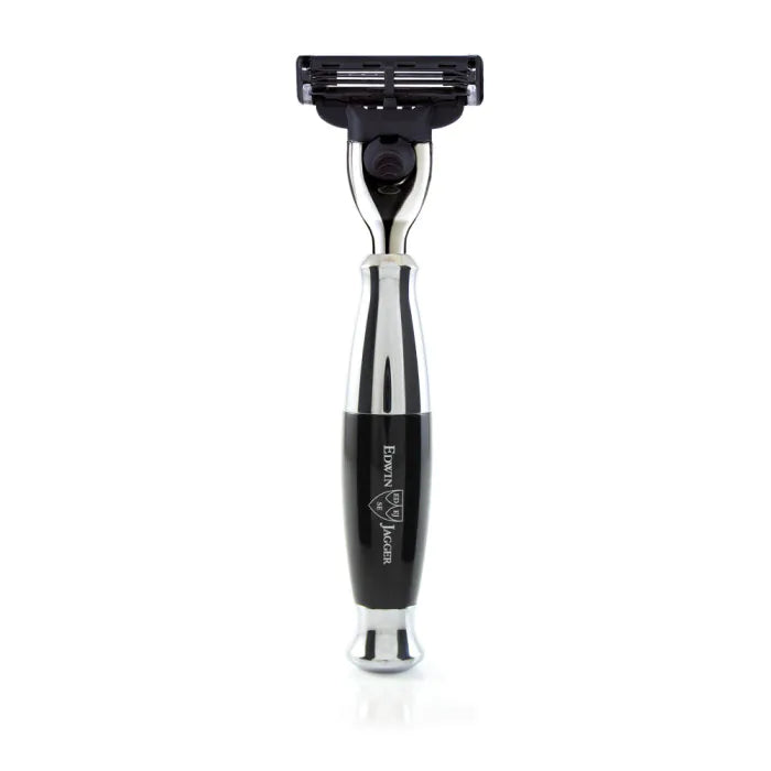 Edwin Jagger Gillette® Mach3® razor, imitation ebony, chrome plated