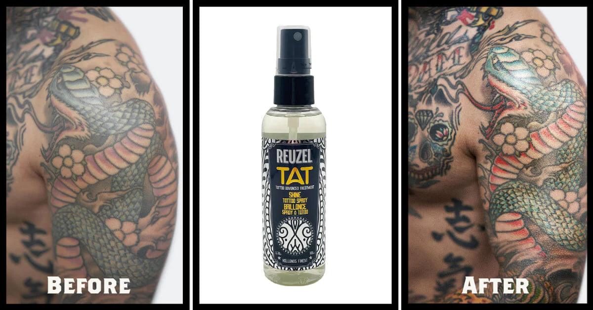 Reuzel TAT Shine Tattoo Spray | Tatoveringskrem | Reuzel | JK SHOP | JK Barber og herre frisør | Lavepriser | Best