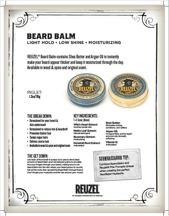 Reuzel Wood & Spice Beard Balm 35 g | Skjeggbalm | Reuzel | JK SHOP | JK Barber og herre frisør | Lavepriser