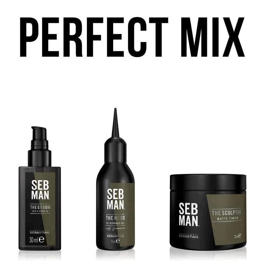 SEB Man The Multitasker 3in1 Wash | Dusjsåpe | SEB MAN | JK SHOP | JK Barber og herre frisør | Lavepriser | Best