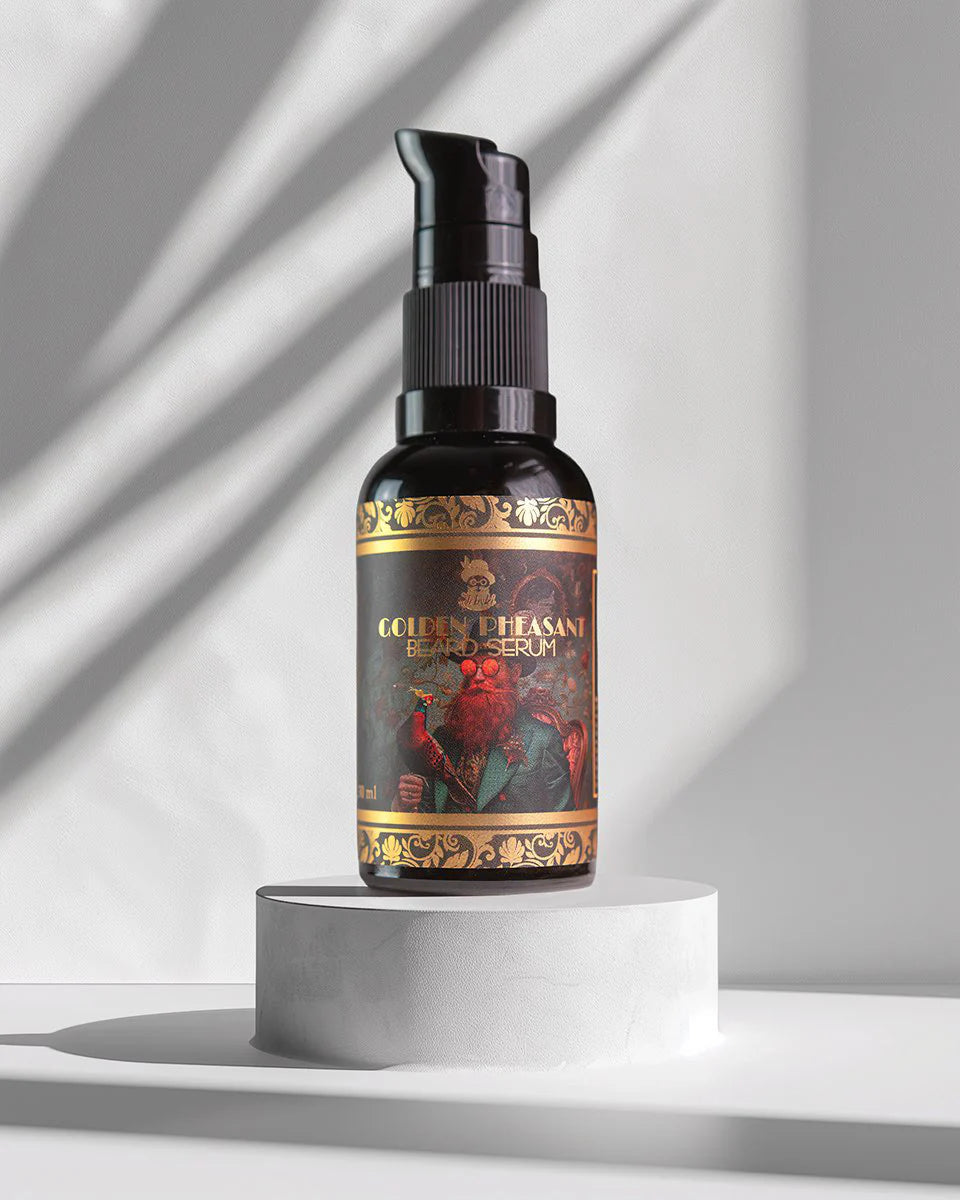 Golden Pheasant – Luksuriøst Skjeggserum for Menn med Stil
