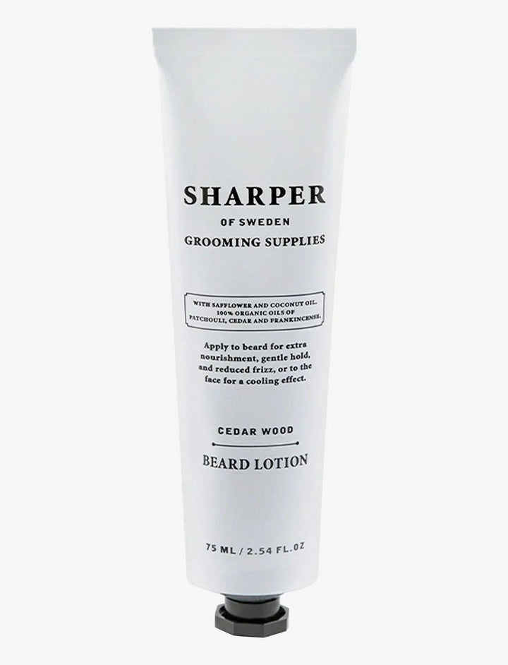 Sharper Beard Lotion Cedar Wood 75 ml | Skjeggbalm | Sharper | JK SHOP | JK Barber og herre frisør | Lavepriser