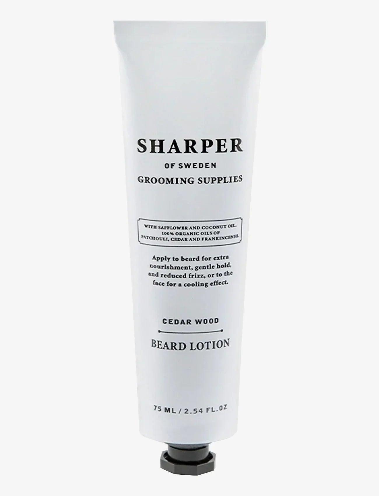Sharper Beard Lotion Cedar Wood 75 ml | Skjeggbalm | Sharper | JK SHOP | JK Barber og herre frisør | Lavepriser | Best