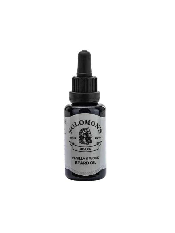 Solomon's Beard Oil Vanilla & Wood 30 ml | Skjeggolje | Solomons | JK SHOP | JK Barber og herre frisør | Lavepriser | Best