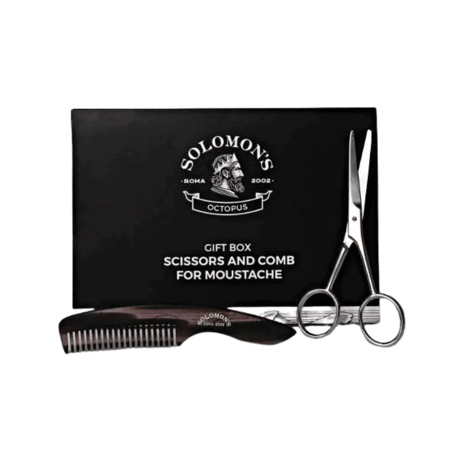 Solomon's Moustache Scissors & Comb Set | Skjeggsett | Solomons | JK SHOP | JK Barber og herre frisør | Lavepriser | Best
