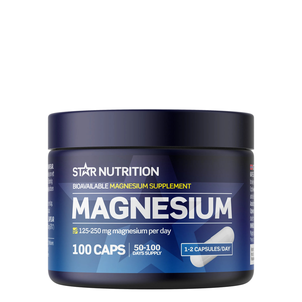 Star Nutrition Magnesium 100 kapsler