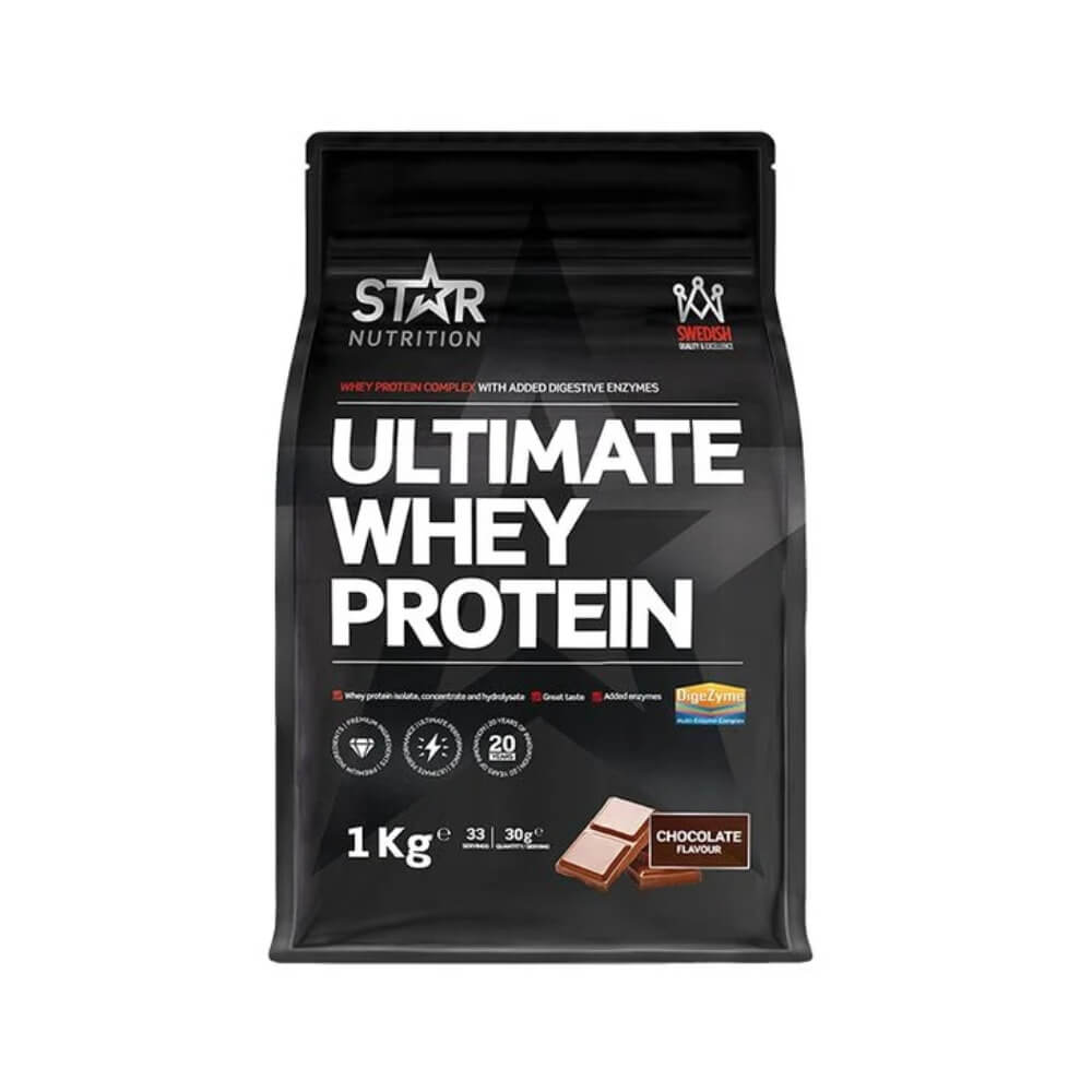 Star Nutrition Ultimate Whey Myseprotein 1 kg Chocolate