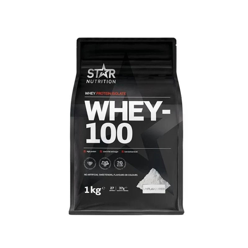 Star Nutrition Whey-100 Myseprotein 1 kg Unflavored