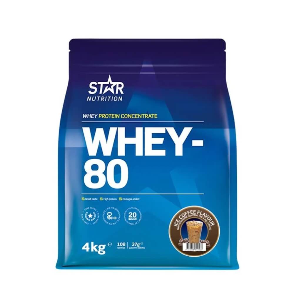 Star Nutrition Whey-80 Myseprotein 4 kg Ice Coffee