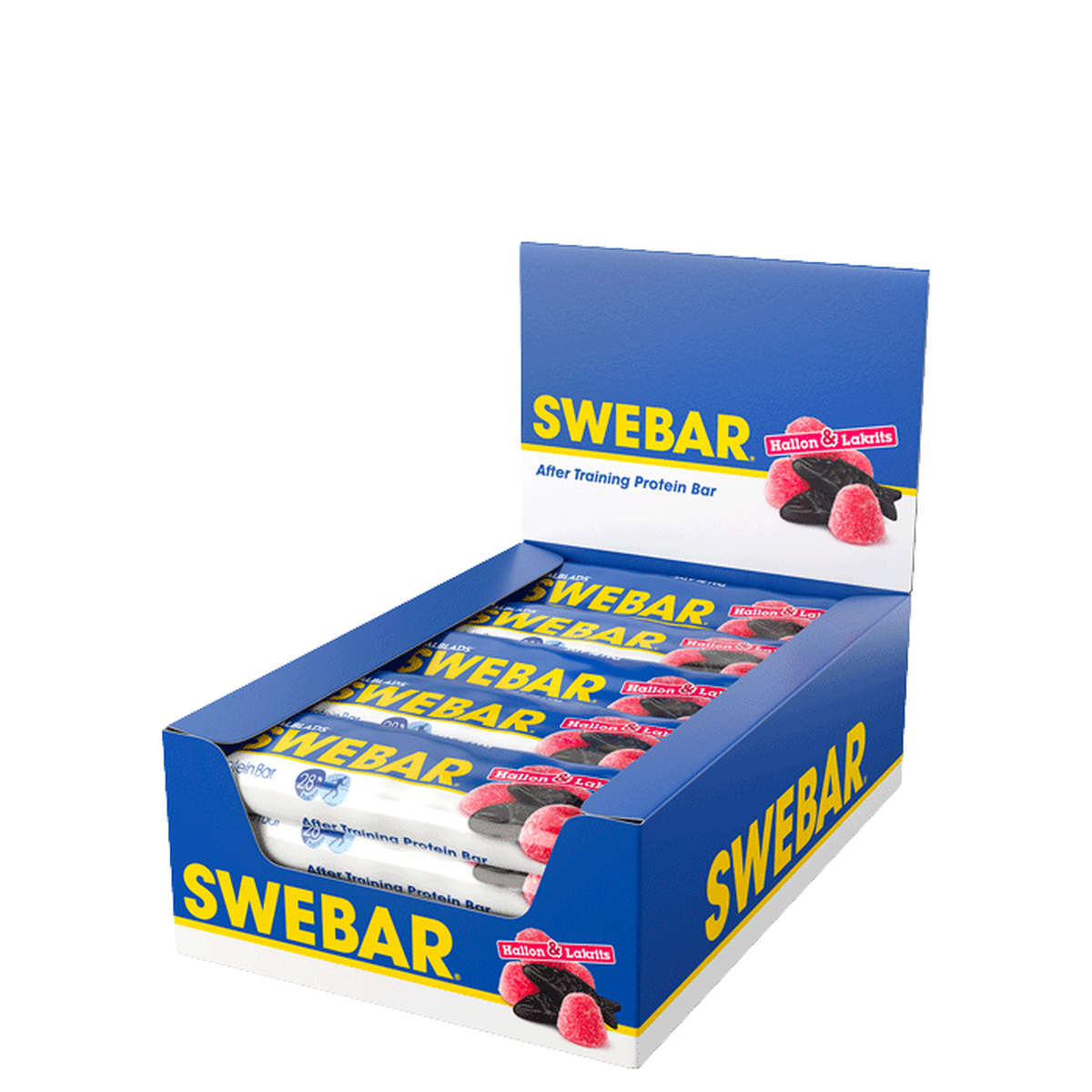 Swebar proteinbar Hallonlakrits 15 x 55 g