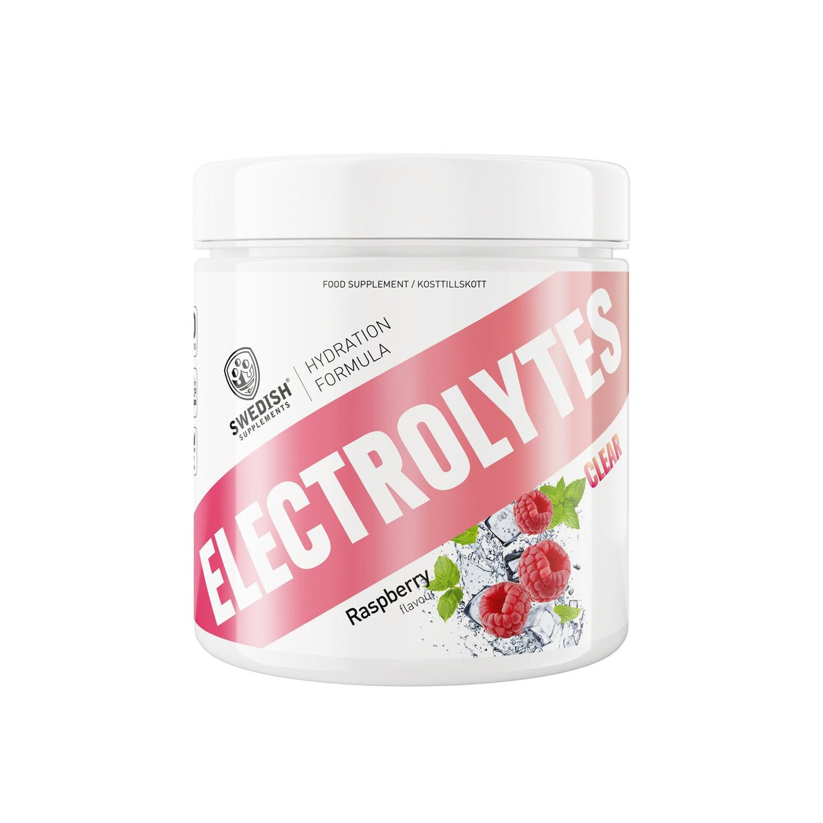 Swedish Supplements Electrolytes Raspberry elektrolyttpulver 240 g
