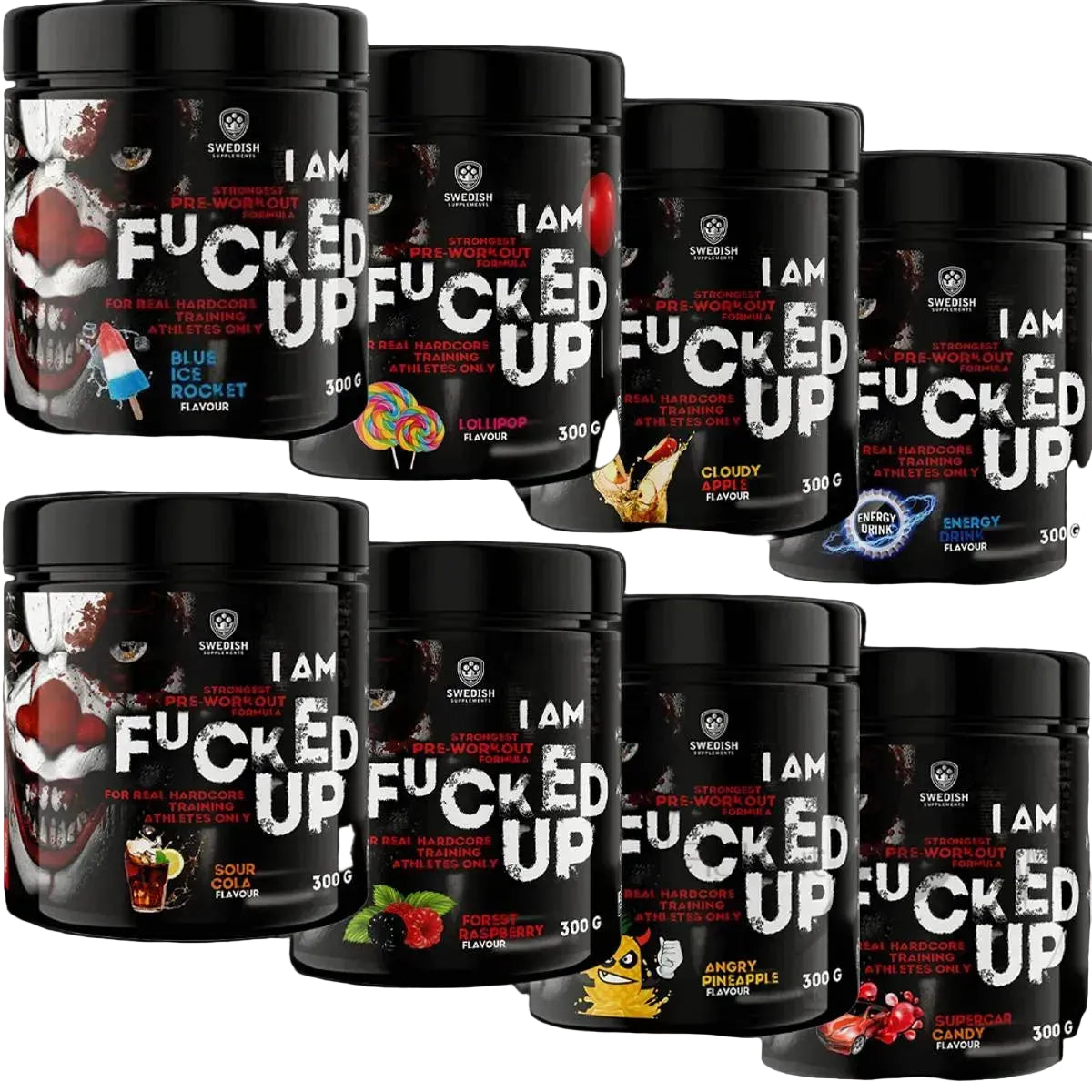 Swedish Supplements Fucked Up Joker Edition 300 g pre-workout