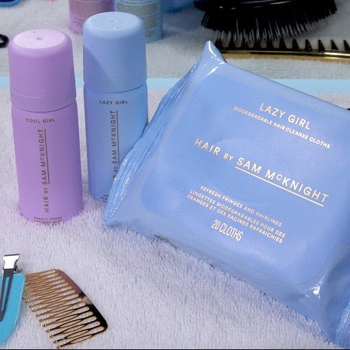 SAM McKNIGHT Biodegradable Hair Cleanse Cloths Lazy Girl