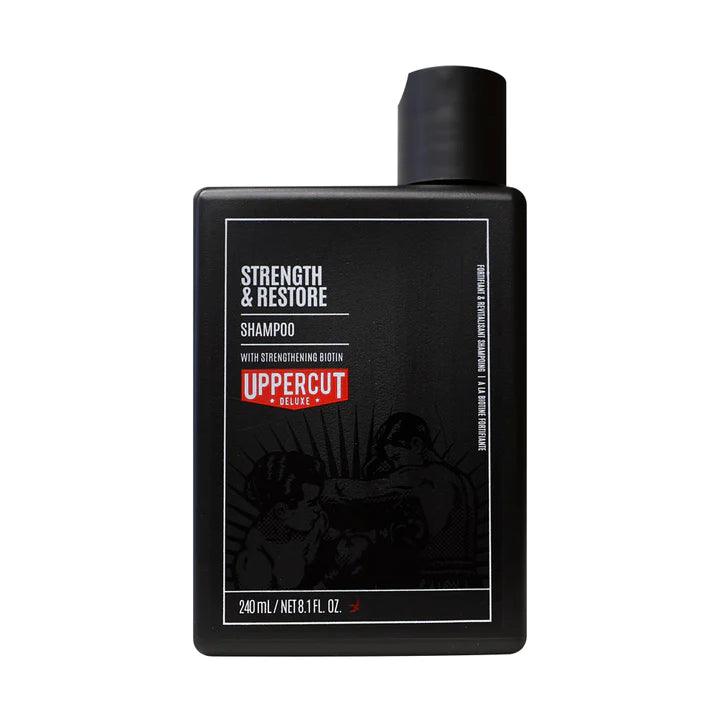 Uppercut Deluxe Strength & Restore Shampoo 240 ml | Sjampo | Uppercut Deluxe | JK SHOP | JK Barber og herre frisør | Lavepriser | Best