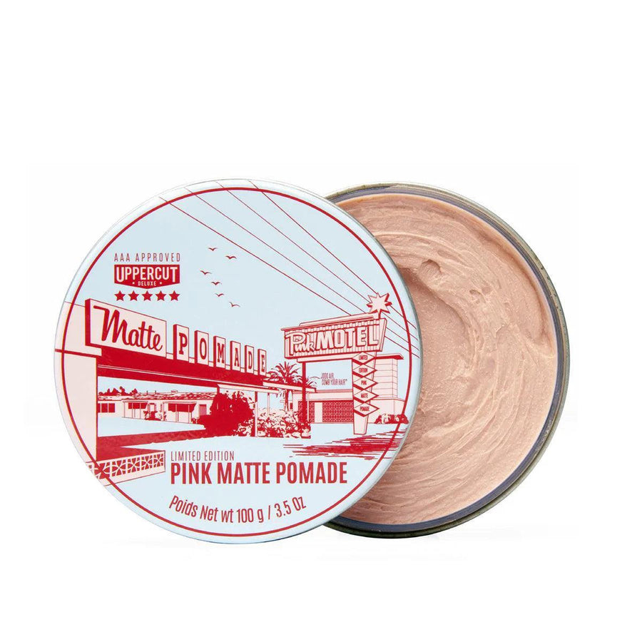 Uppercut Pink Matte Pomade | Pomade | Uppercut Deluxe | JK SHOP | JK Barber og herre frisør | Lavepriser