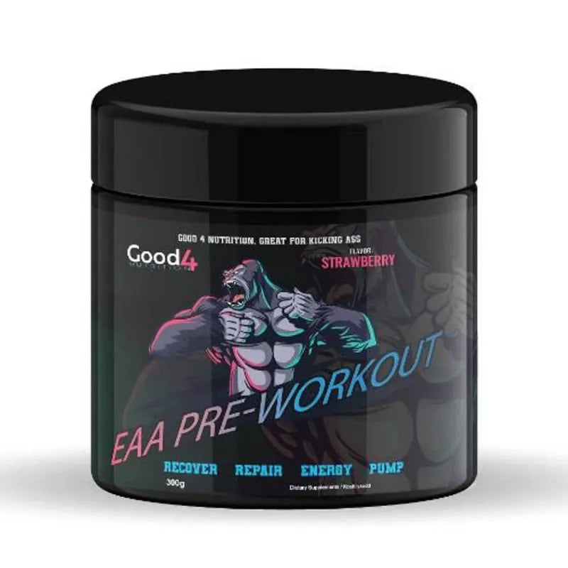 G4U, EAA Pre-Workout, 300g, Strawberry