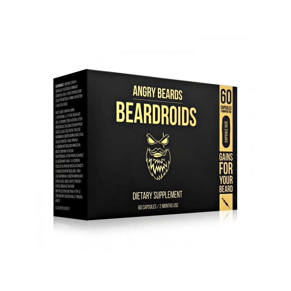 Angry Beards BeardRoids Vitaminer for Skjeggvekst | Vitaminer og kosttilskudd | Angry Beards | JK SHOP | JK Barber og herre frisør | Lavepriser | Best